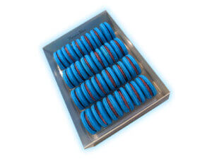 Blueberry Macaron Cookies Gift Box - 24 Count